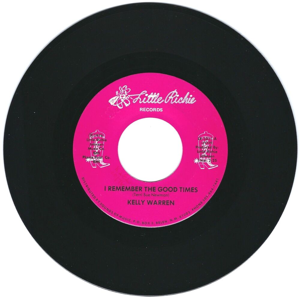 Kelly Warren 45 RPM - I Remember The Good Times / I'm Sorry Baby - Little Richie - Picture 1 of 2